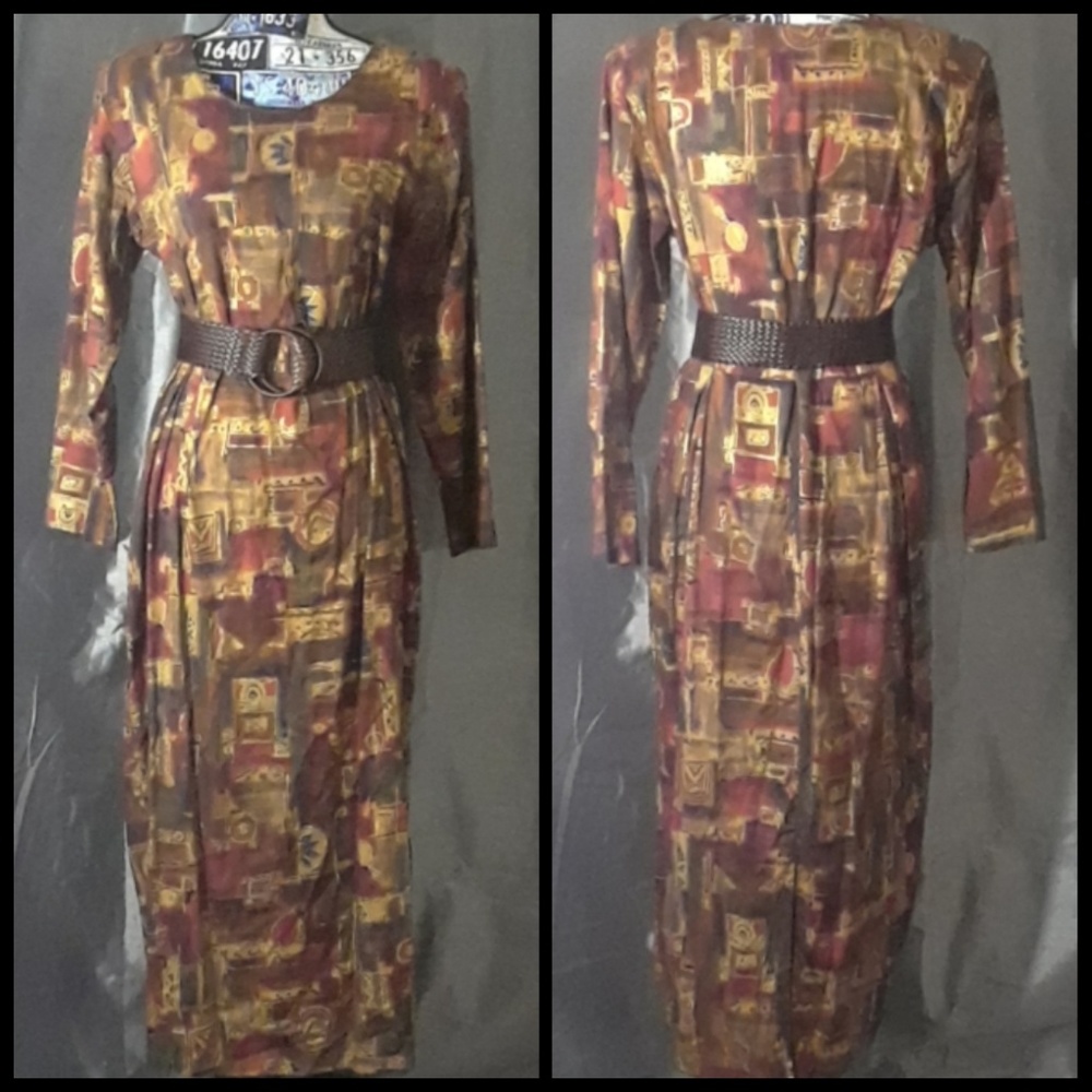 ETHNIC VINTAGE DRESS - Picture 2 of 8